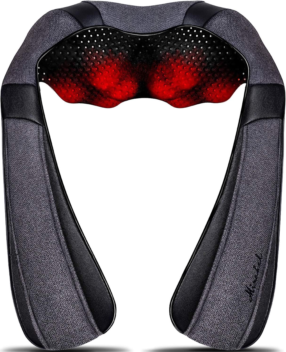 Gifts for Women Men, Neck Massager for Pain Relief Deep Tissue, Electric Shiatsu Shoulder & Back Massager with Heat, Christmas Mom Dad Gifts for Wife Husband Her Him Fathers Day (NOT Cordless)